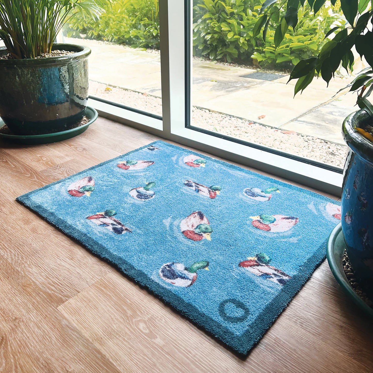 Mallards doormat eco-friendly recycled Hug Rug duck wildlife design