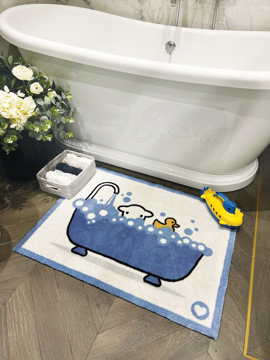Herdy Sheep and Duck bathmat eco-friendly recycled Hug Rug mat machine washable