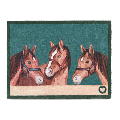 Horses doormat eco-friendly recycled Hug Rug stable equestrian design
