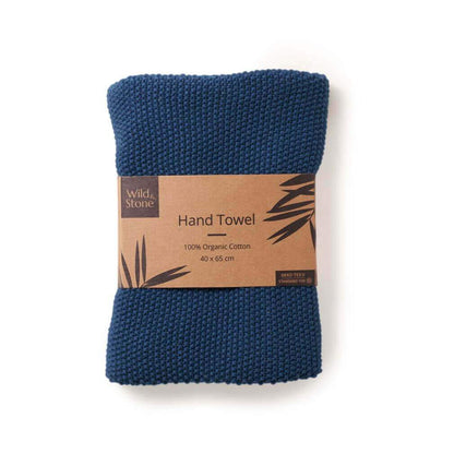 Ocean Blue Wild and Stone Organic cotton hand towels eco-friendly sustainable