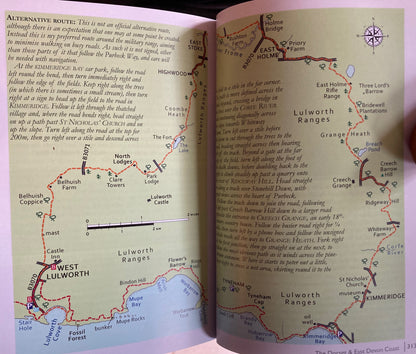 Excerpt from England Coast Path walking guide book 1 River Thames to River Exe
