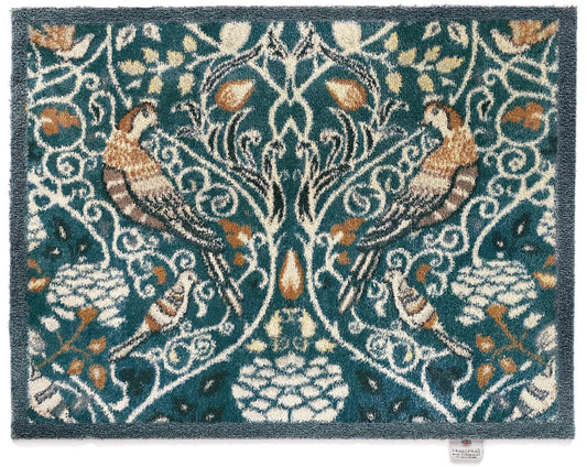 Birds of paradise doormat eco-friendly recycled Hug Rug tropical