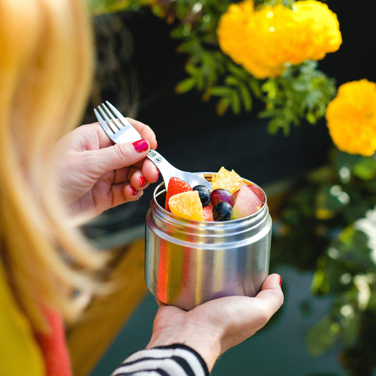 Twist & Lock Leakproof Stainless Steel Food Canister Trio