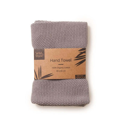 Dove Grey Wild and Stone Organic cotton hand towels eco-friendly sustainable