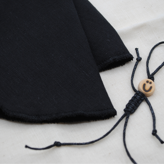 Muslin Cleansing Cloth | Reusable Face Wipes | Black