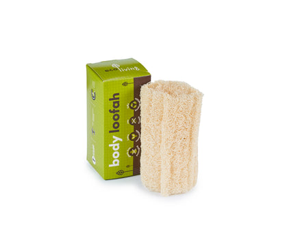 Natural body loofah eco-friendly exfoliation biodegradable bathroom