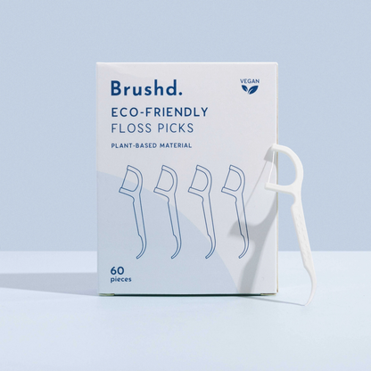floss picks Brushd eco-friendly biodegradable dental care