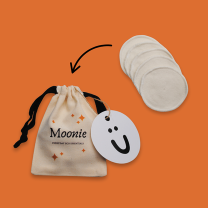 Reusable Cotton Pads & Travel Pouch Gift Set