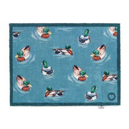 Mallards doormat eco-friendly recycled Hug Rug duck wildlife design