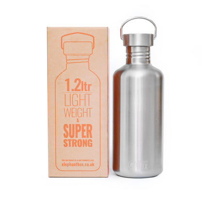 1200ml stainless steel water bottle Elephant Box reusable large capacity