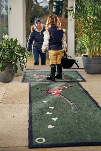 Pheasant doormat eco-friendly recycled Hug Rug country bird design