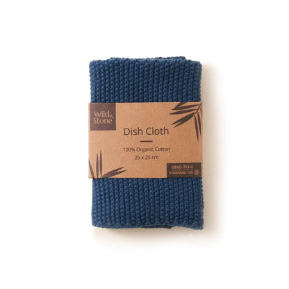 Ocean Blue Organic cotton Wild and Stone dish cloths reusable eco-friendly kitchen cleaning sustainable