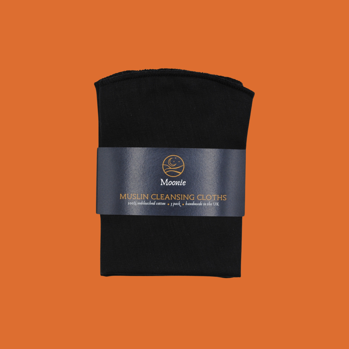 Muslin Cleansing Cloth | Reusable Face Wipes | Black