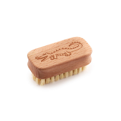 Children's nail brushes wooden eco-friendly soft bristles biodegradable Aligator