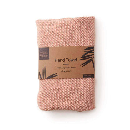 Blush Wild and Stone Organic cotton hand towels eco-friendly sustainable