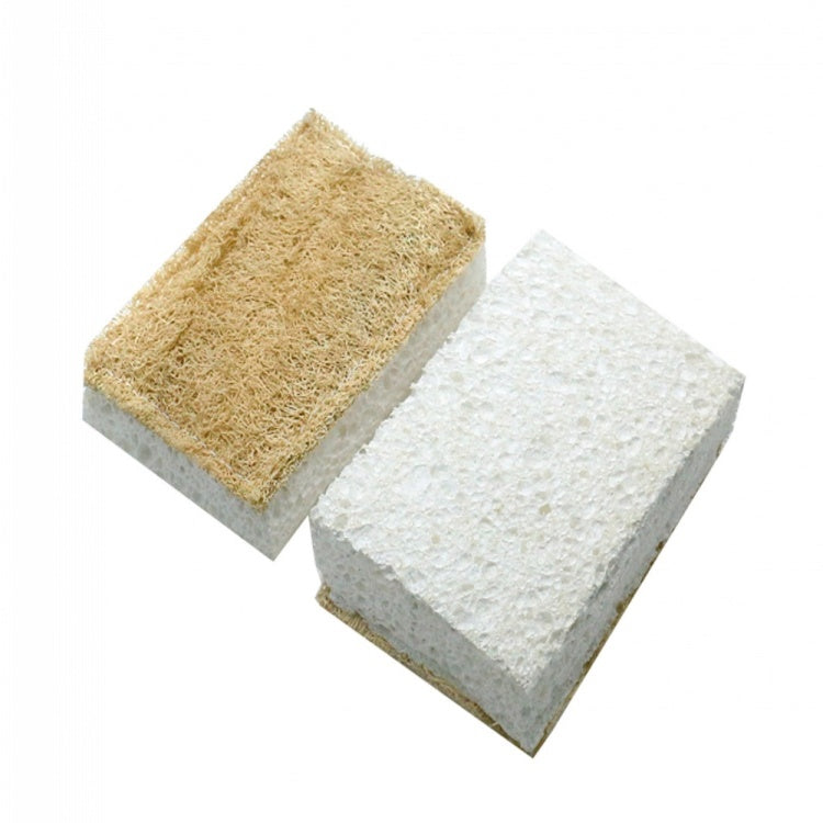 Double Sided Sponge & Loofah Scrubber image 0