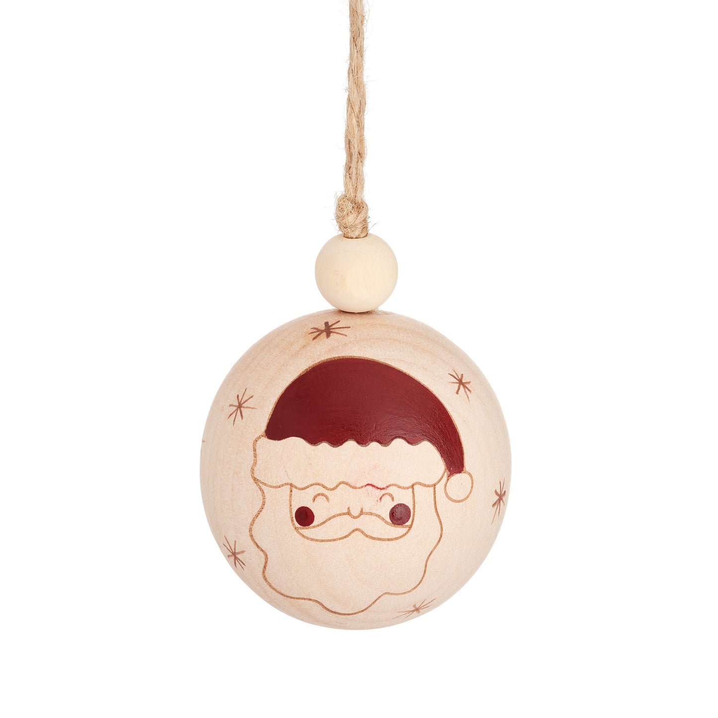 Wooden Bauble - Father Christmas image 0