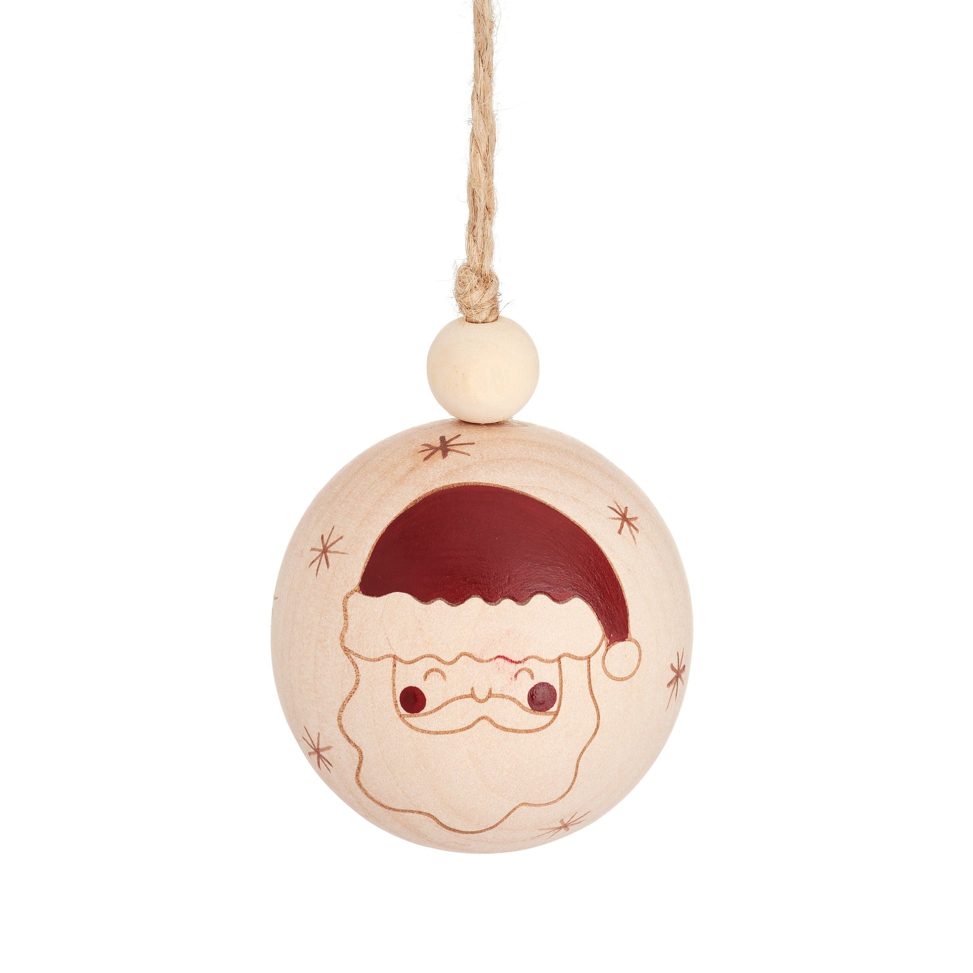 Wooden Bauble - Father Christmas image 0