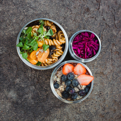Twist & Lock Leakproof Food Canister Trio  set perfect for storage or lunch on the go