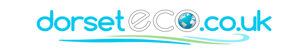 Logo for dorseteco.co.uk with a blue and green design on a white background