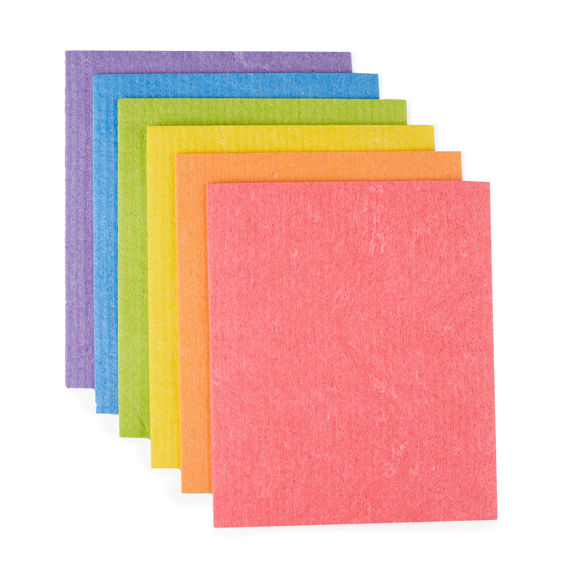 Rainbow Compostable Sponge Cleaning Cloths (6pk) image 2