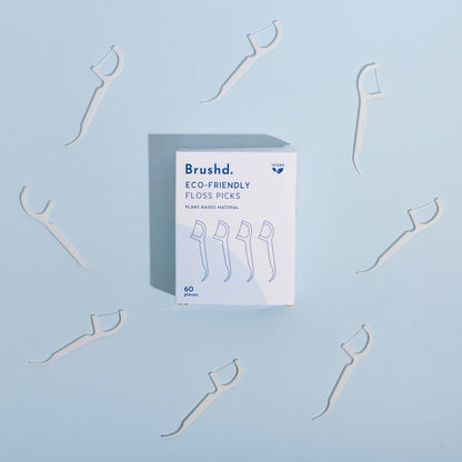 floss picks Brushd eco-friendly biodegradable dental care