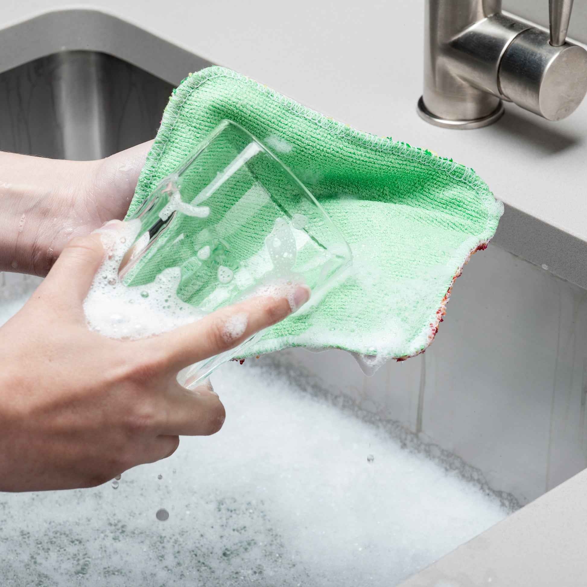 Kilo Scrubby Plus Small eco-friendly dish scrubber one soft side one abrasive non scratch
